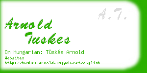 arnold tuskes business card